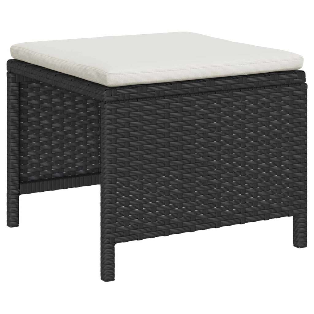 Havesofa Sæt Med Pude 6 Dele Polyrattan - Billede 6