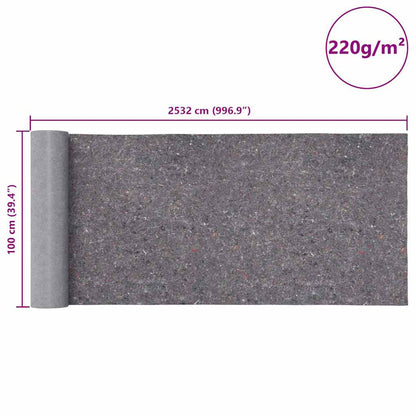 Skridsikker Maleruld 220 G/m² Grå - Billede 11