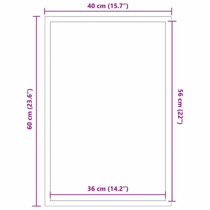 Dørmåtte Stribet Sort Og Grå 40 X 60 Cm Polypropylen Og Pvc - Billede 7