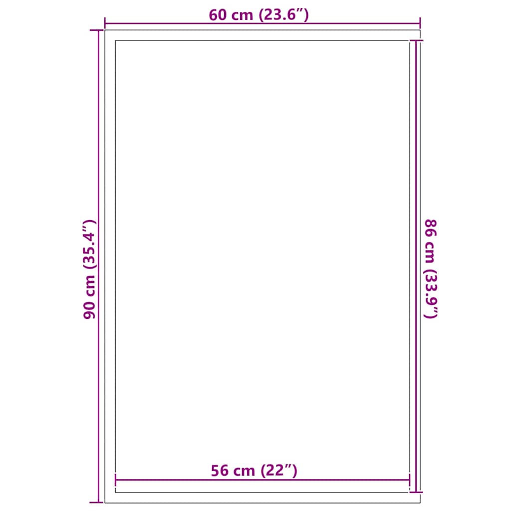 Dørmåtte Stribet Sort Og Grå 60 X 90 Cm Polypropylen Og Pvc - Billede 7