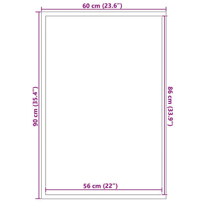 Dørmåtte Stribet Sort Og Grå 60 X 90 Cm Polypropylen Og Pvc - Billede 7