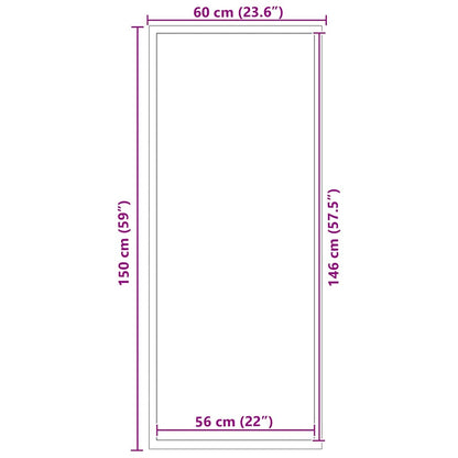 Dørmåtte Stribet Sort Og Grå 60 X 150 Cm Polypropylen Og Pvc - Billede 7