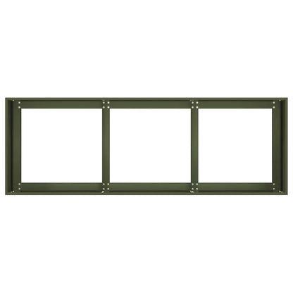 Plantekasse Olivengrøn 120x40x40 Cm Koldvalset Stål - Billede 5