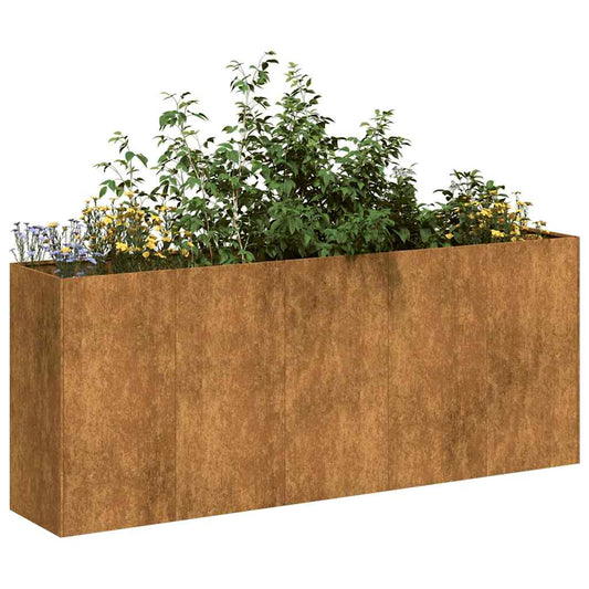 Plantekasse Rustfarvet Forvitringsstål Weathering Steel