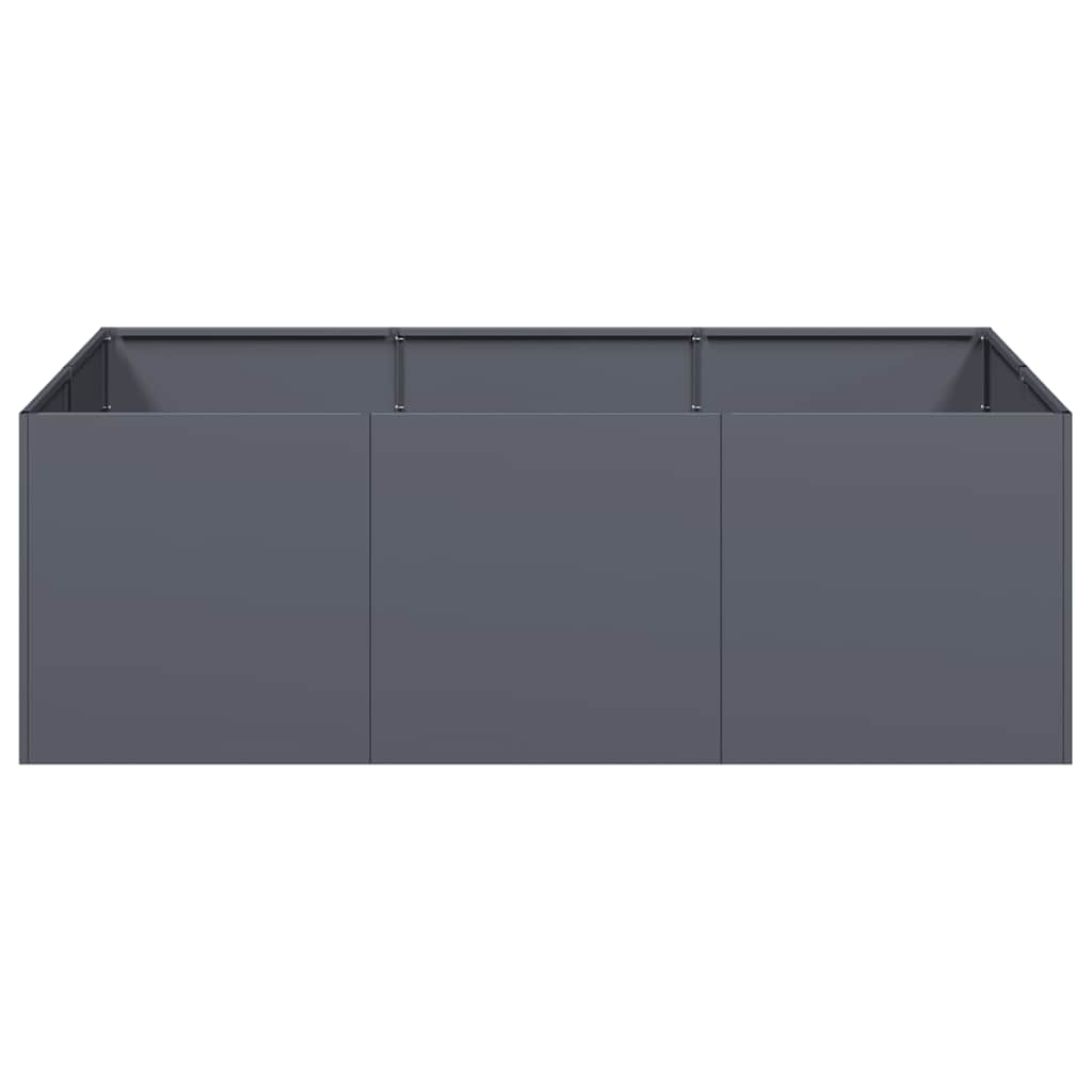 Plantekasse 120x80x40 Cm Stål Antracitgrå - Billede 4