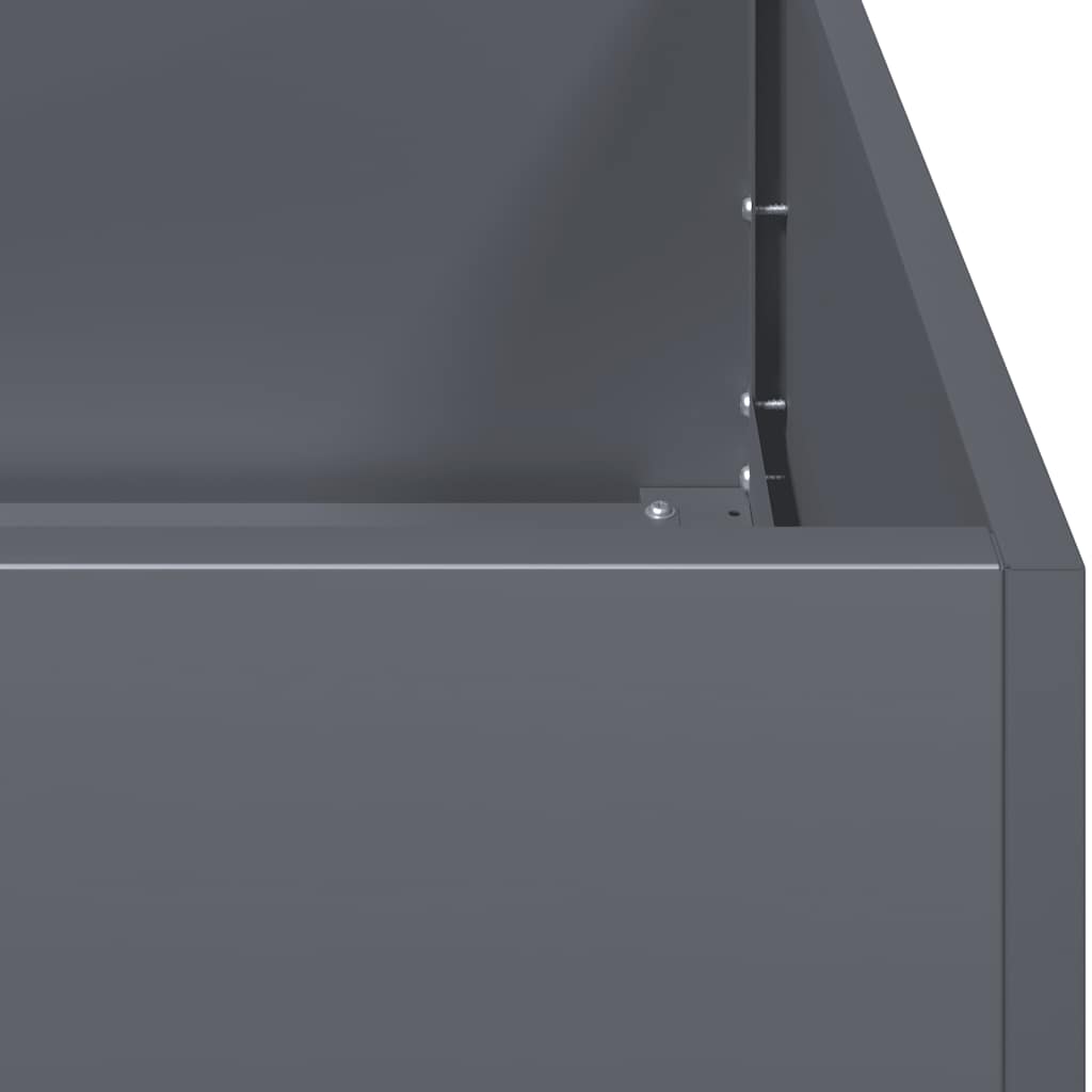 Plantekasse 120x80x40 Cm Stål Antracitgrå - Billede 7