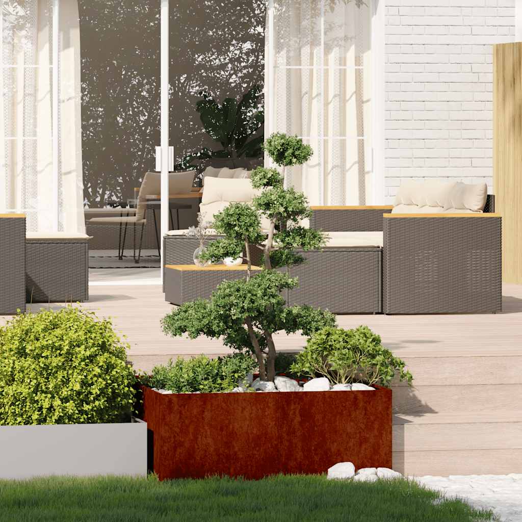 Plantekasse Forvitringsstål - Variant 860821