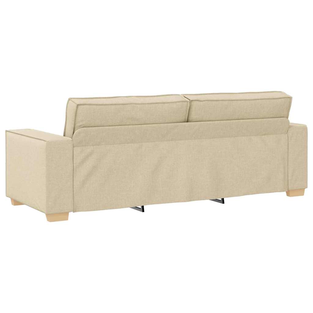 Sofa 3 Dele 220 X 80 X 84 Cm Linned-blandet Stof - Billede 9