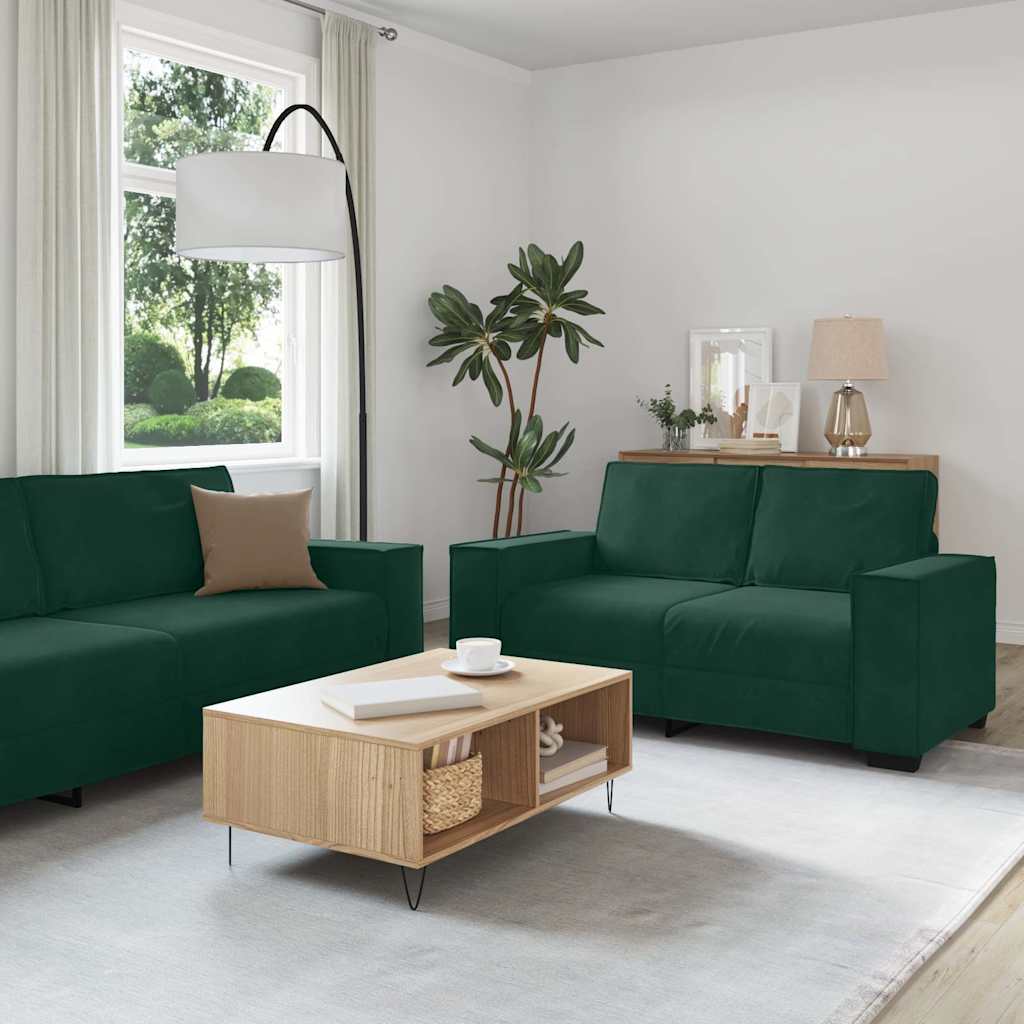 Sofasæt 3 Dele Med Hynder Velour - Variant 3324620