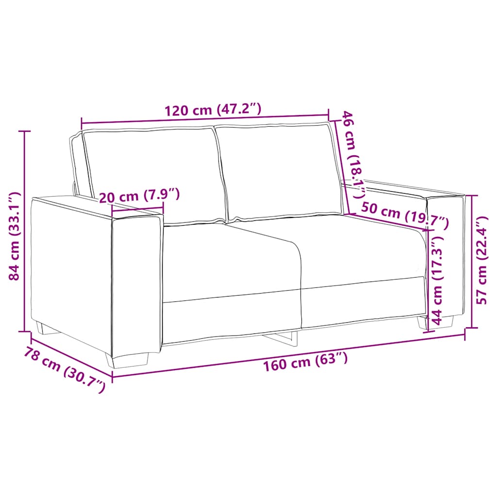 Sofasæt 3 Dele Med Hynder Velour - Billede 13