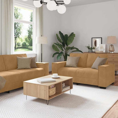 Sofasæt 3 Dele Med Hynder Velour - Hovedbillede