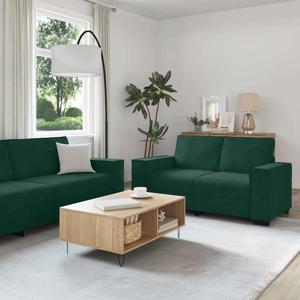 Sofasæt 2 Dele Med Hynder Velour - Variant 3324702