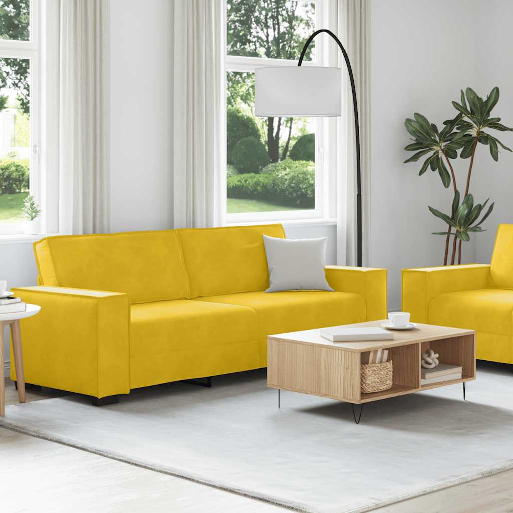 Sofasæt 2 Dele Med Hynder Velour - Billede 3