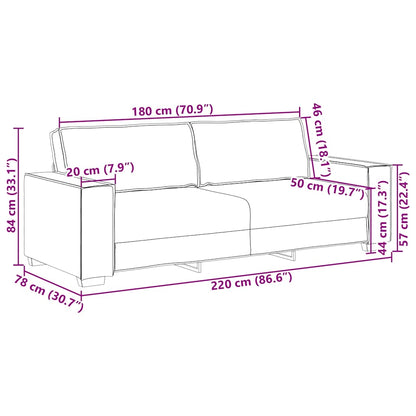 Sofasæt 2 Dele Med Hynder Velour - Billede 11