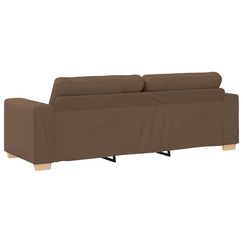 Sofa Sæt Med Pude Med Pude 2 Pcs Brun 221 X 78 X 80 Cm Stof - Billede 7
