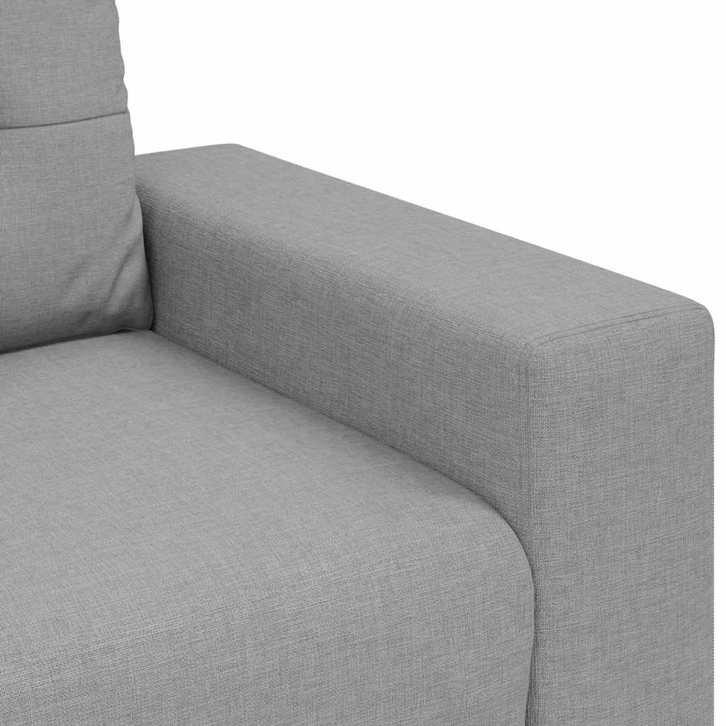 Sofa Sæt Med Pude Med Pude 2 Pcs Grå 221 X 78 X 80 Cm Stof - Billede 8
