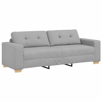 Sofa Sæt Med Pude Med Pude 2 Pcs Grå 221 X 78 X 80 Cm Stof - Billede 5