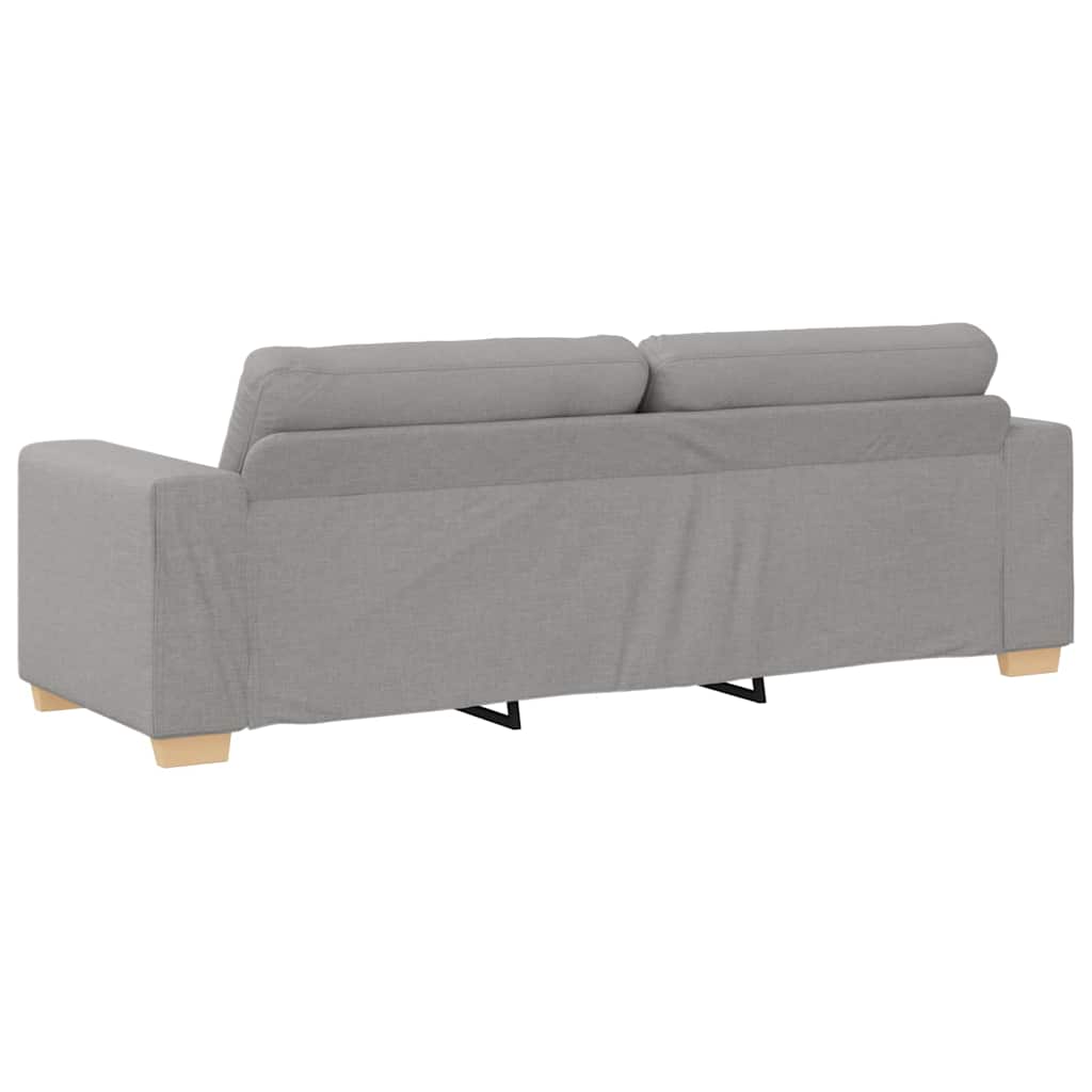 Sofa Sæt Med Pude Med Pude 2 Pcs Grå 221 X 78 X 80 Cm Stof - Billede 7