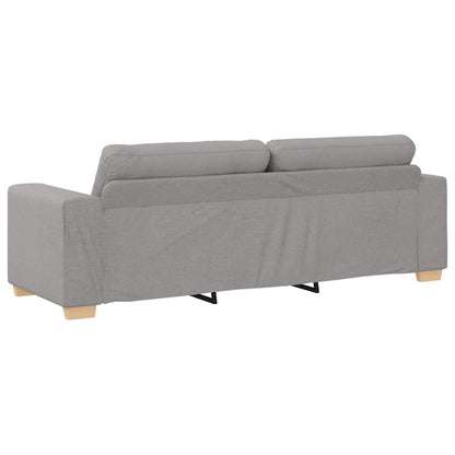 Sofa Sæt Med Pude Med Pude 2 Pcs Grå 221 X 78 X 80 Cm Stof - Billede 7
