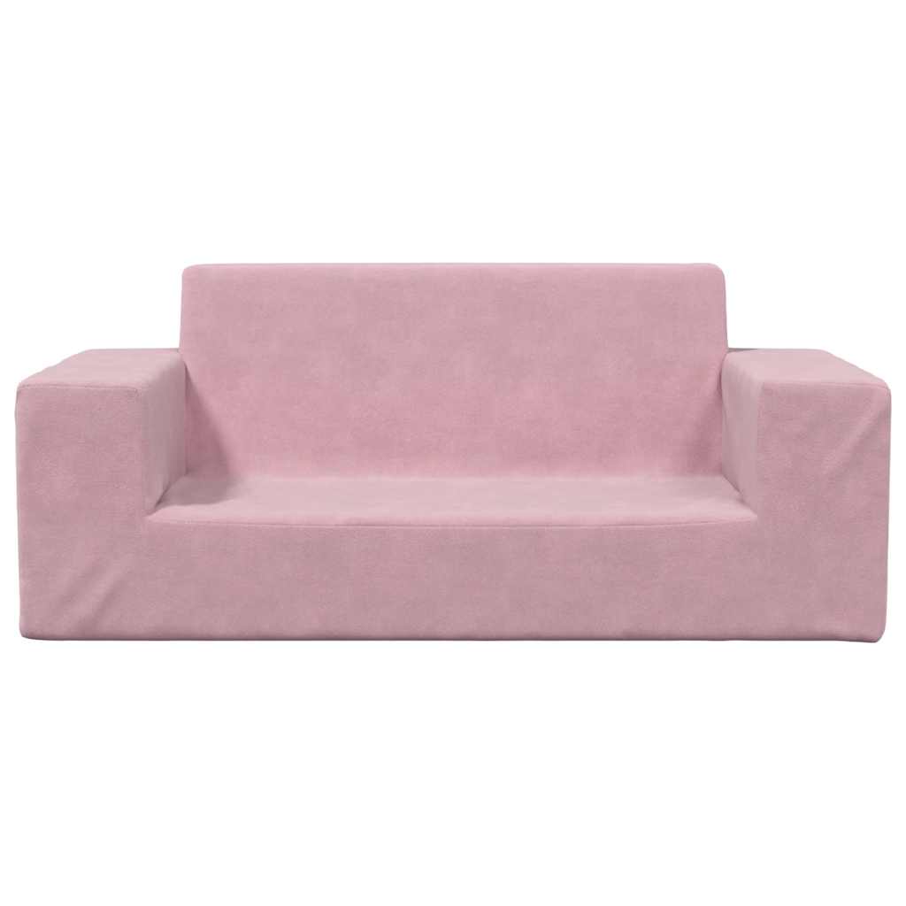 2-Personers Sofa Til Børn Med Stjerner Blødt Plys