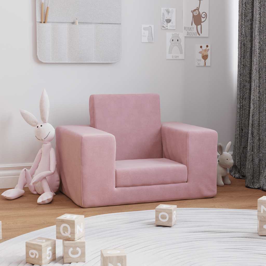 Sofa Til Børn Med Stjerner Blødt Plys