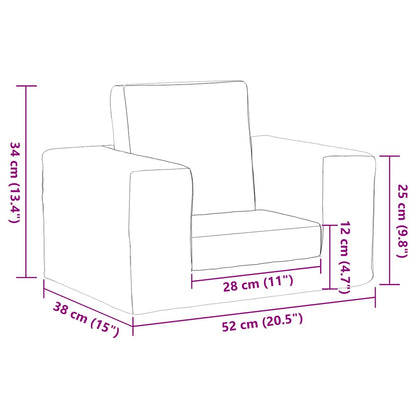 Sofa Til Børn Med Stjerner Blødt Plys
