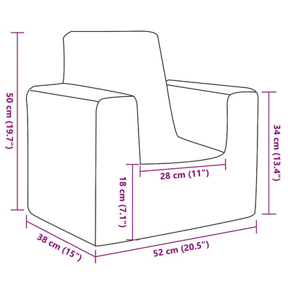 Sofa Til Børn Blødt Plys - Billede 7