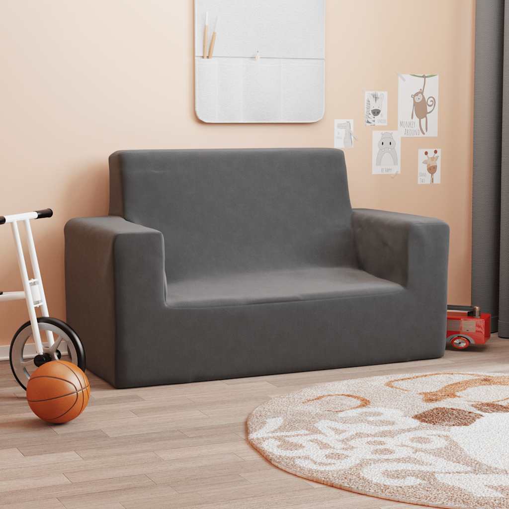 2-personers Sofa Til Børn Blødt Plys - Billede 2