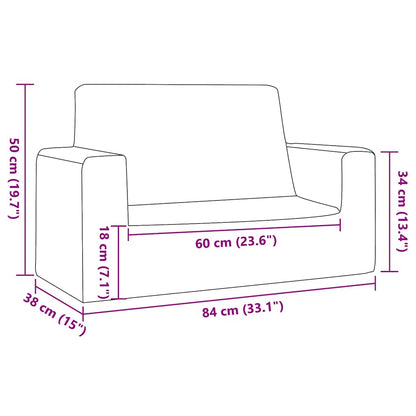 Sofa Til Børn Med Stjerner Blødt Plys