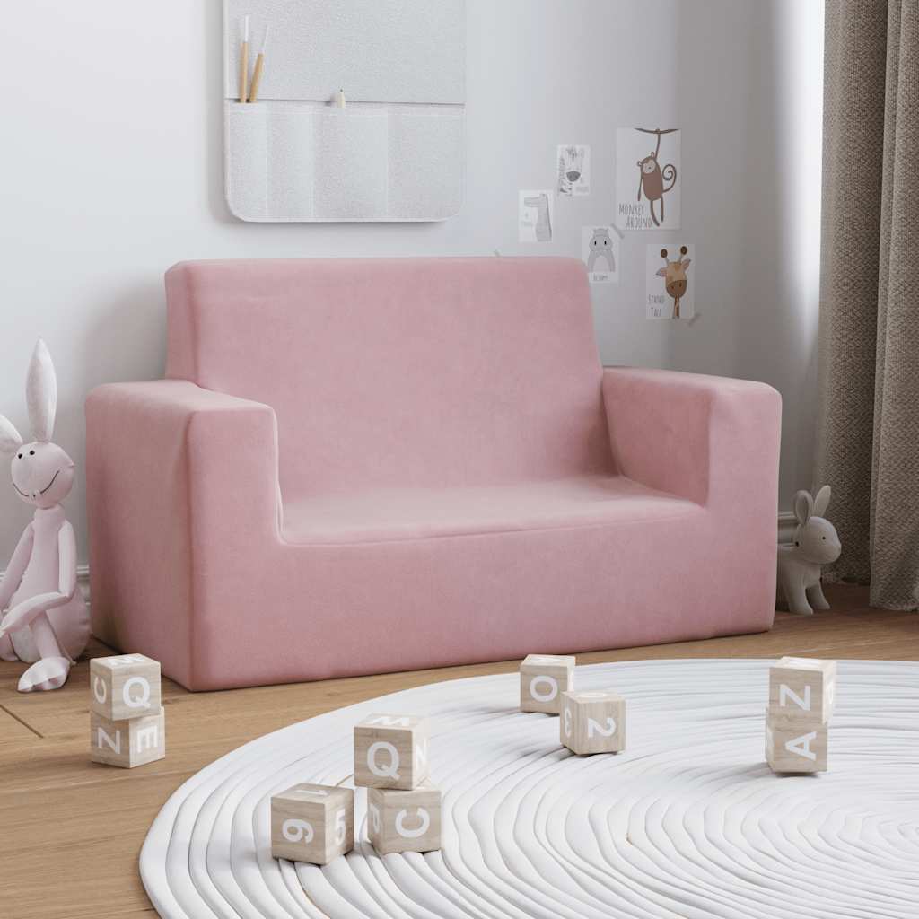 Sofa Til Børn Med Stjerner Blødt Plys