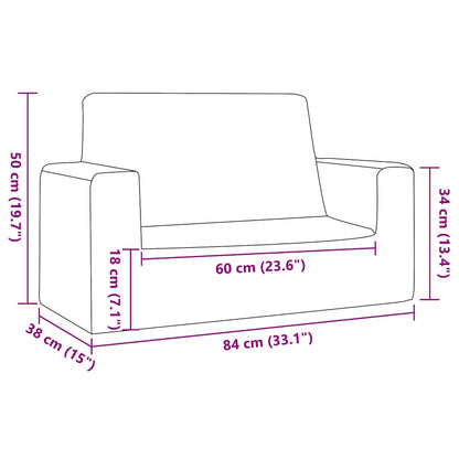 Sofa Til Børn Med Stjerner Blødt Plys