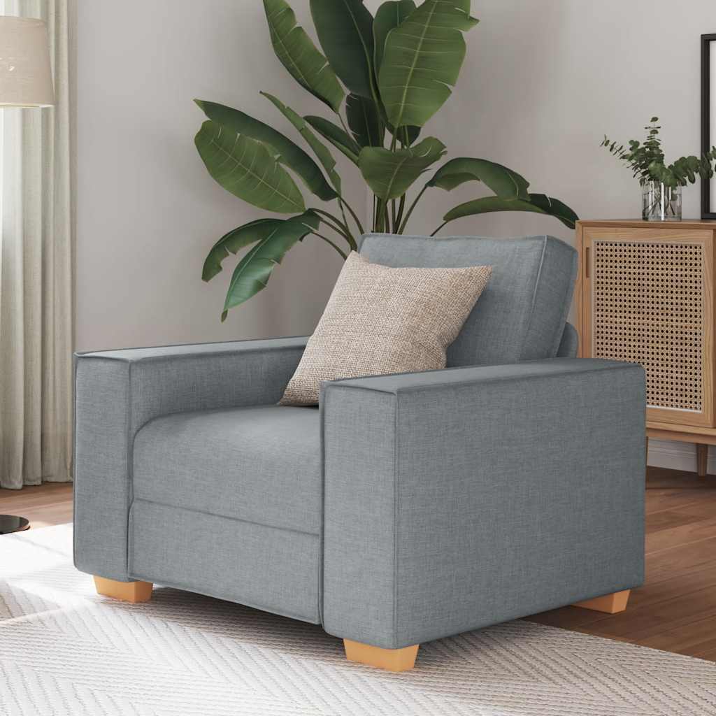 Sofastol Lysegrå 60 Cm Stof - hovedbillede