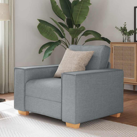 Sofastol Lysegrå 60 Cm Stof - hovedbillede