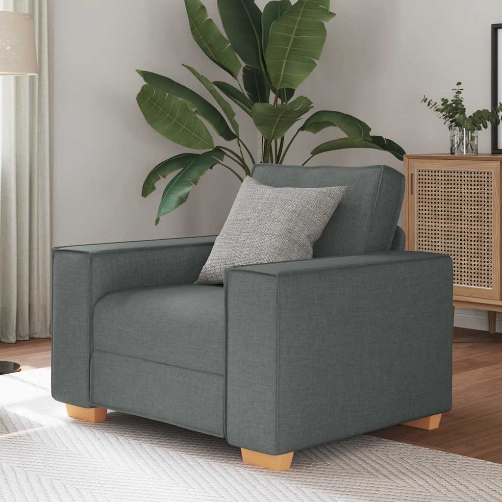 Sofastol Lysegrå 60 Cm Stof