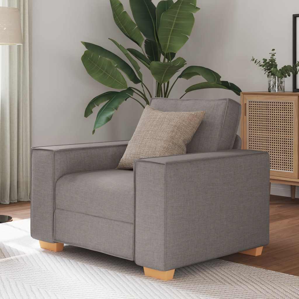 Sofastol Lysegrå 60 Cm Stof