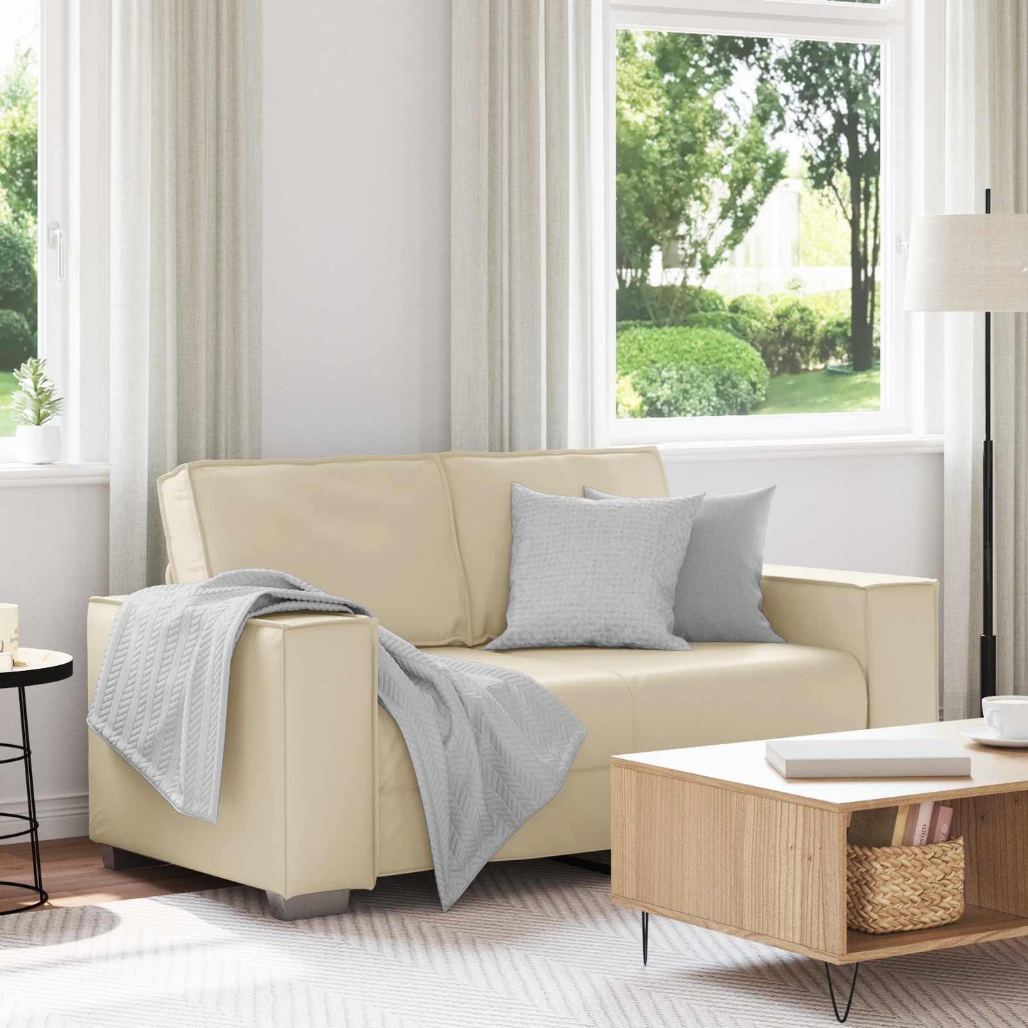 Tosæders Sofa Faux Læder - Variant 4105046