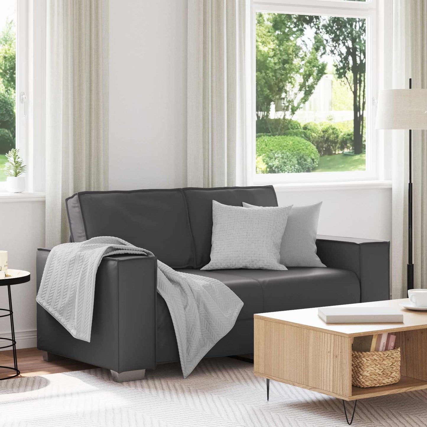 Tosæders Sofa Faux Læder - Variant 4105047