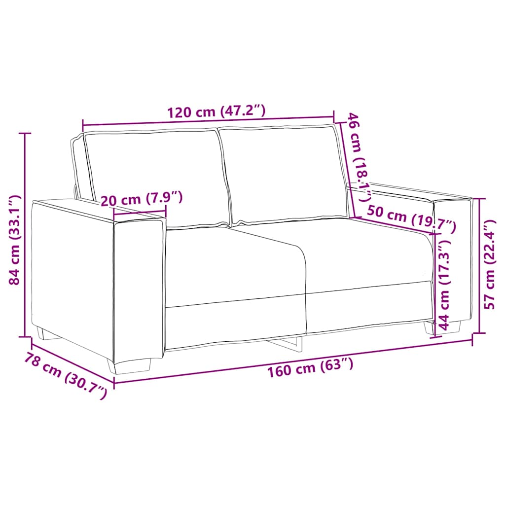 Tosæders Sofa Faux Læder - Billede 9