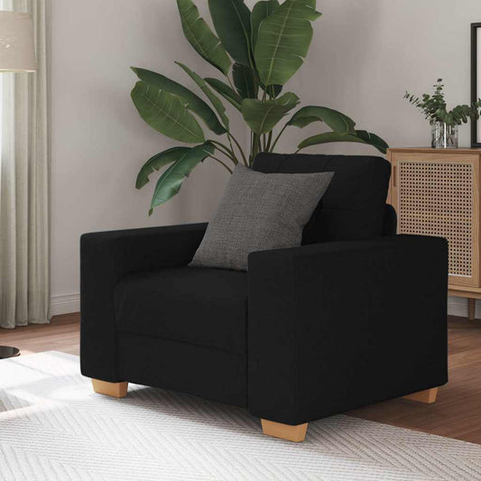 Sofastol 59 Cm Stof Sort