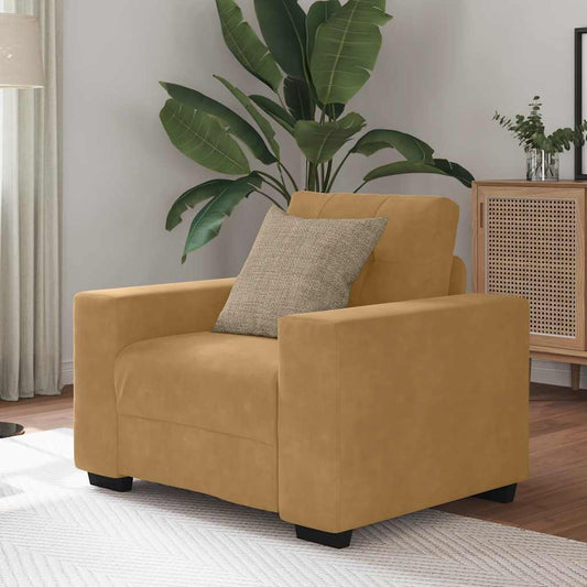 Sofastol 59 Cm Fløjl Brun
