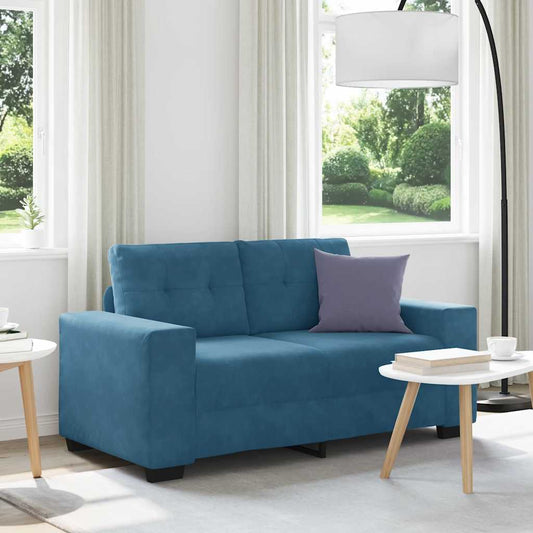Elskovssofa 120 Cm Fløjl Blå