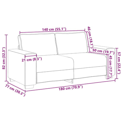 2-personers Sofa 180x77x82 Cm Hør - Billede 9