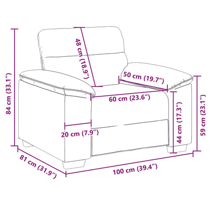 Lænestol 100x81x84 Cm Hør - Billede 9