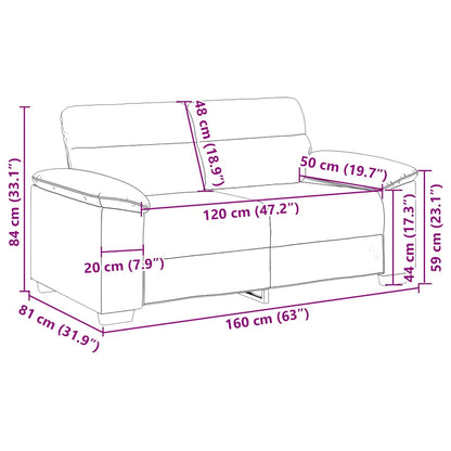2-Personers Sofa 81x84 Cm Hør