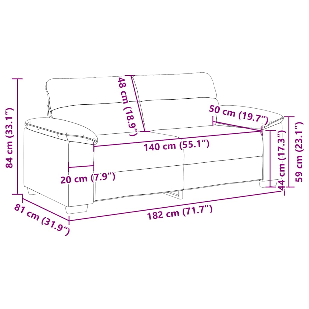 2-personers Sofa 180x81x84 Cm Hør - Billede 9