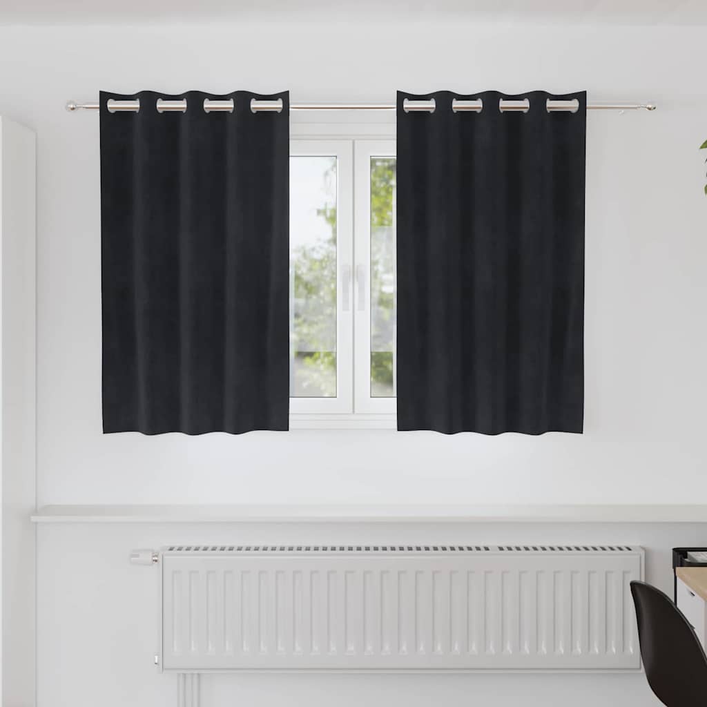 Mørklægningsgardiner 2 Stk. Fløjl - Variant 4107163