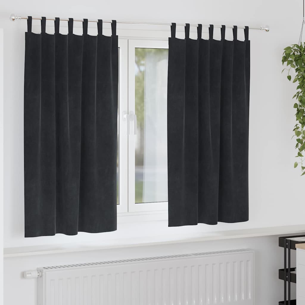 Mørklægningsgardiner 2 Stk. Fløjl - Variant 4107174