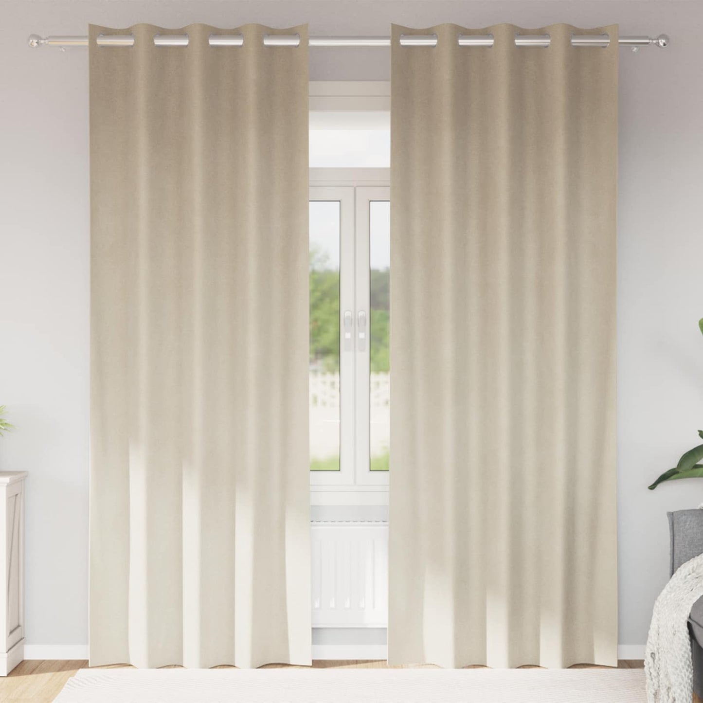Mørklægningsgardiner 2 Stk. Fløjl - Variant 4107181