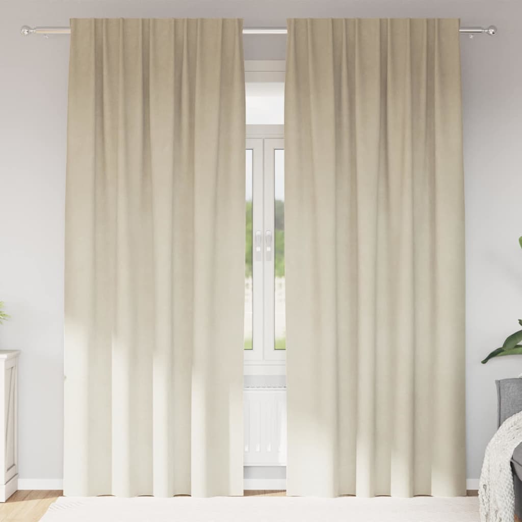 Mørklægningsgardiner 2 Stk. Fløjl - Variant 4107185