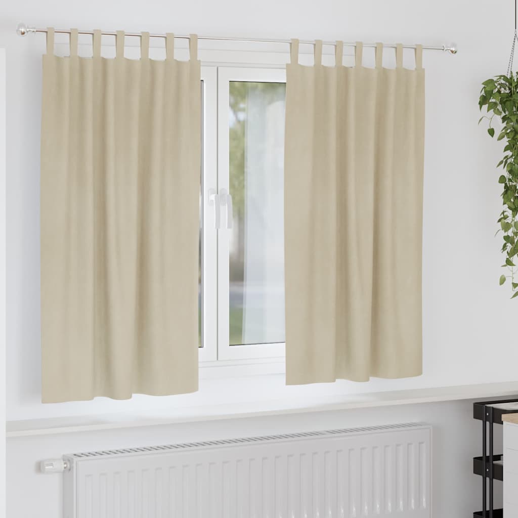 Mørklægningsgardiner 2 Stk. Fløjl - Variant 4107189